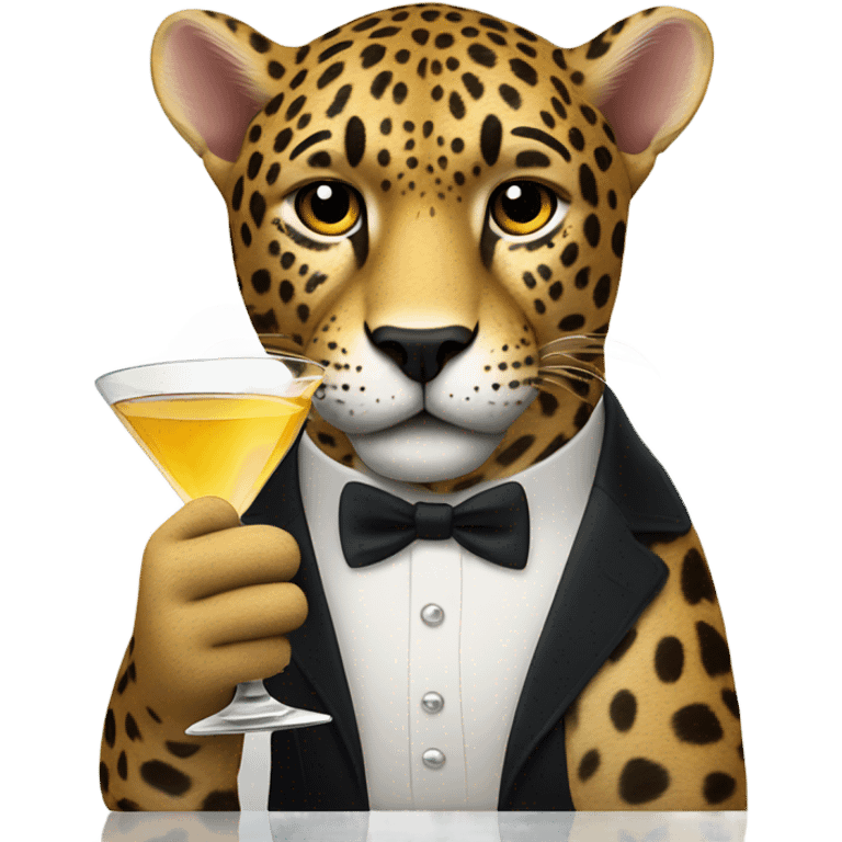 Jaguar with a martini emoji