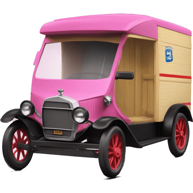 1914 ford Barbie cargo van emoji