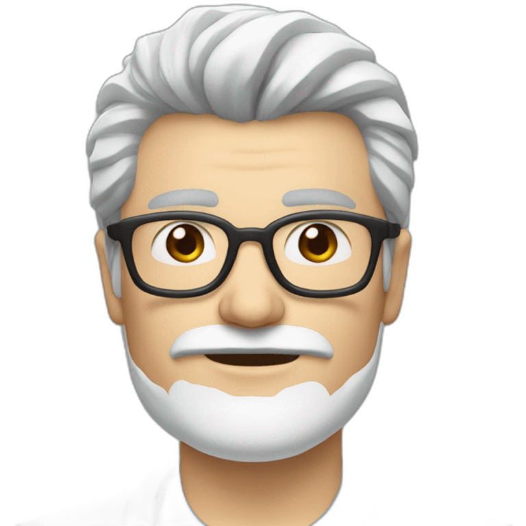 doctor steven gundry with short white beard emoji