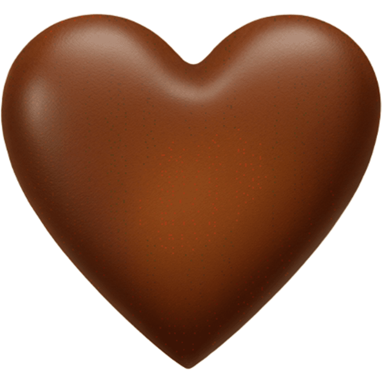 brown leather heart  emoji