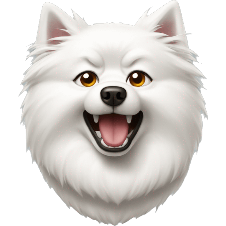 japanese spitz dog angry emoji