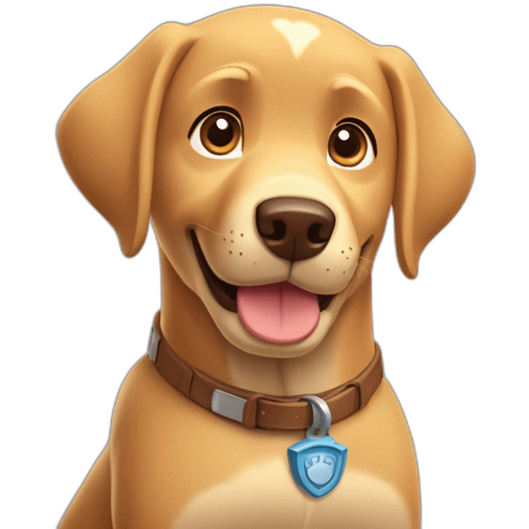 paw patrol labrador retriever emoji