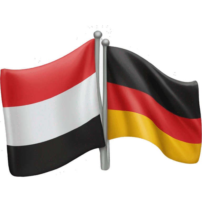 combined flag of Poland and Germany emoji