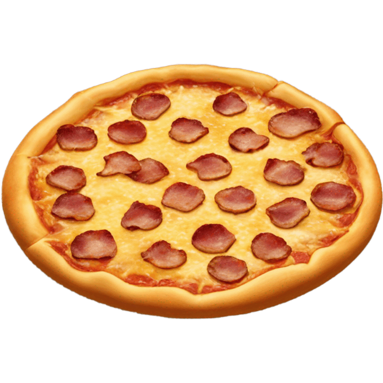 Pizza with bacon emoji