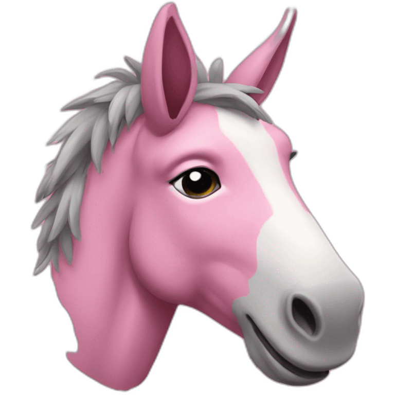 pink donkey emoji