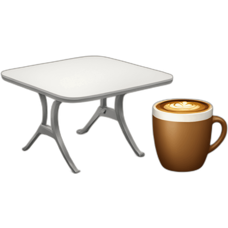 table and cofee emoji