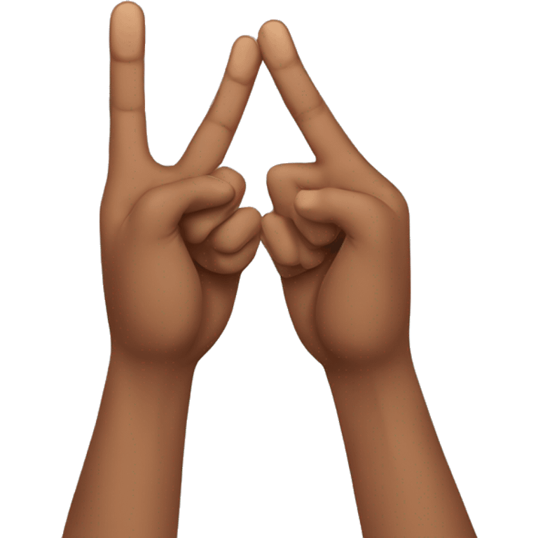 Two hands making the letter J symbol with their fingers  emoji