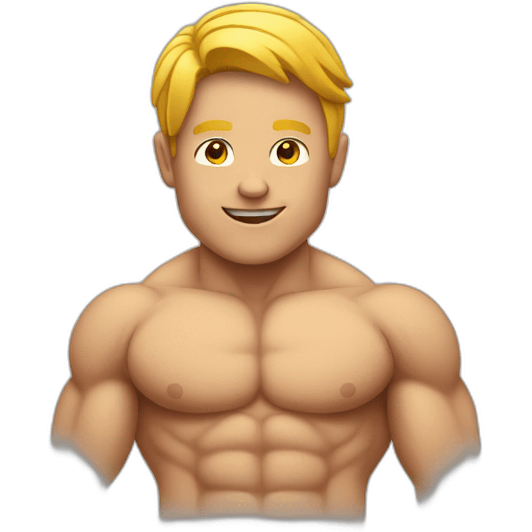 growing muscle emoji