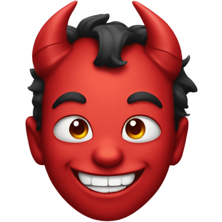 cute devil smiling emoji