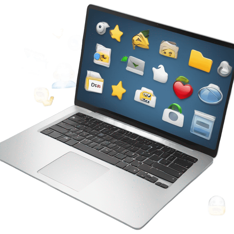 Computer download emoji