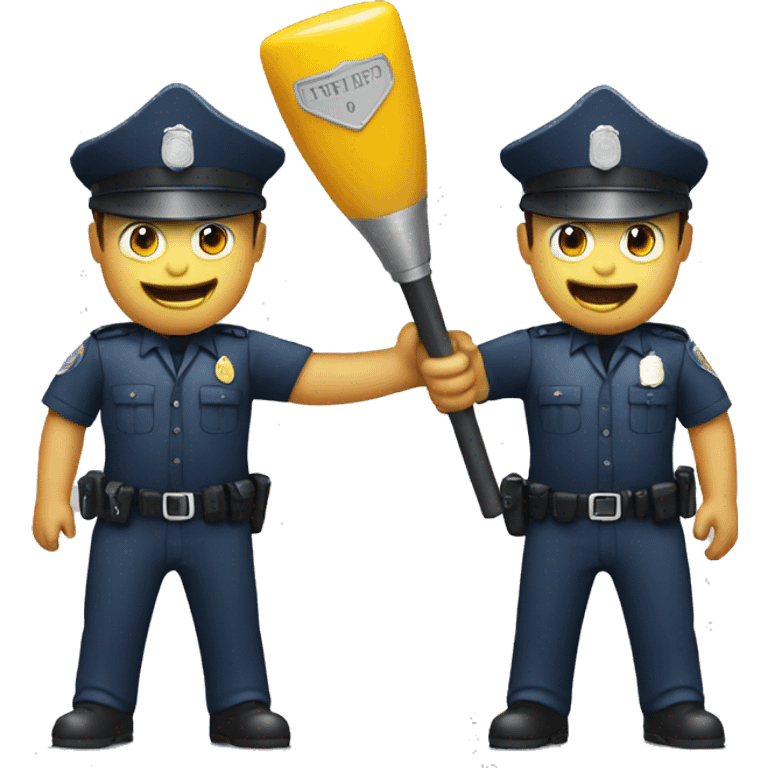 Traffic police with a baton emoji