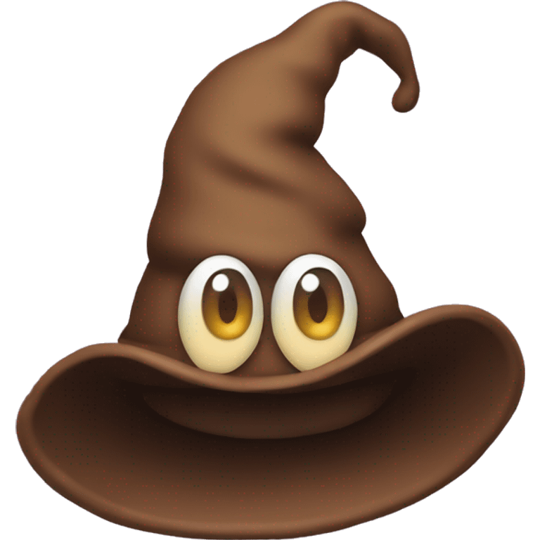 poo emoji with a witches hat  emoji