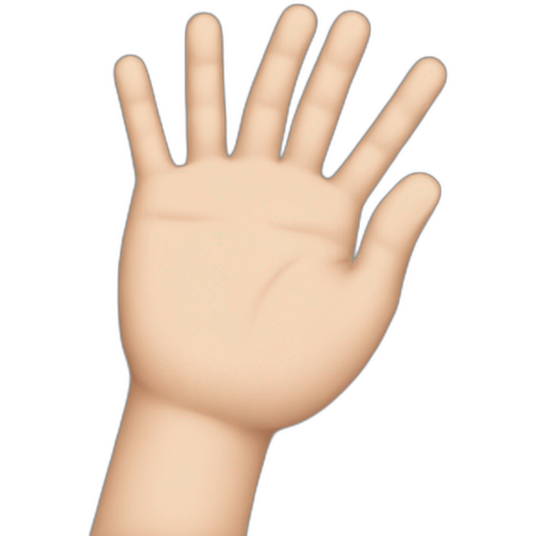 Hand male number 6 emoji