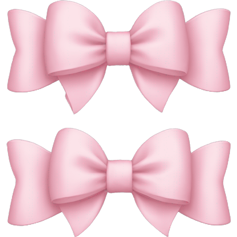 Light pink bows emoji