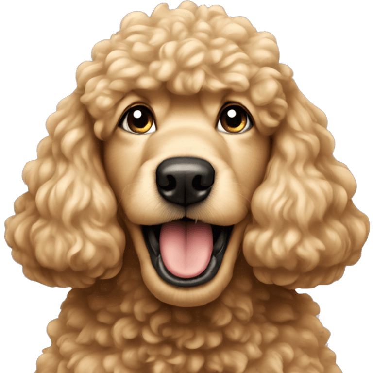 angry golden poodle face emoji