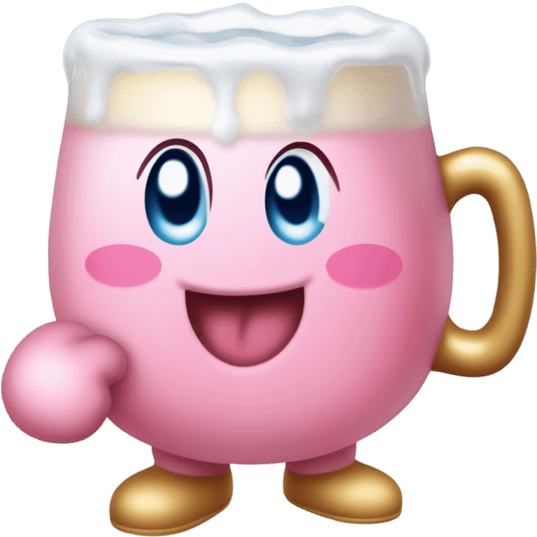 Kirby beer emoji