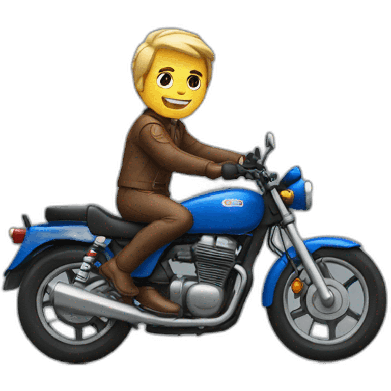 scottsman on a motorbike emoji