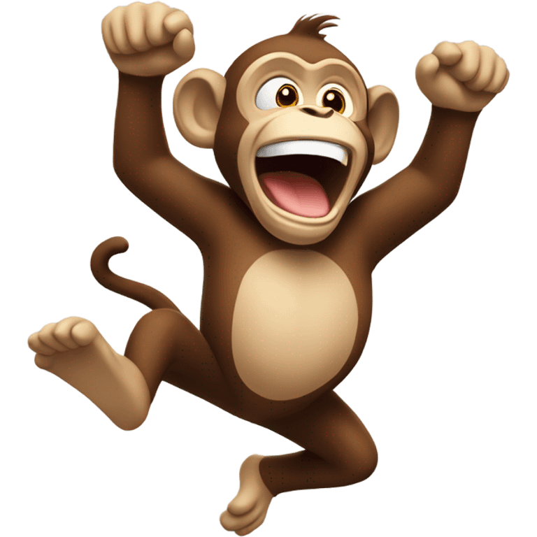 monkey getting hype emoji