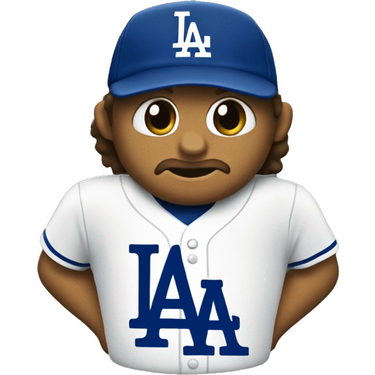 La Dodger logo emoji