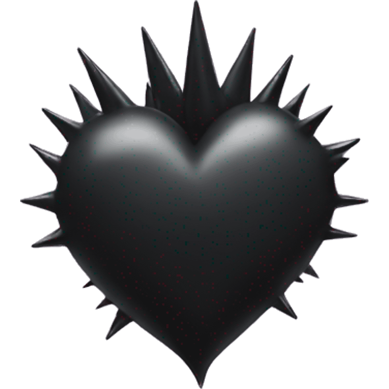 Black heart with spikes  emoji