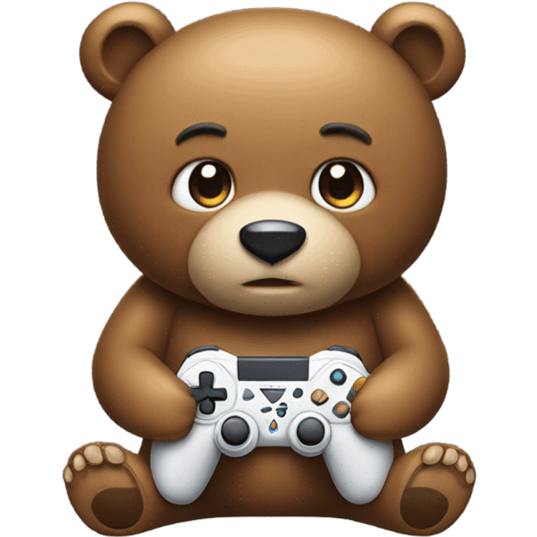 Gaming bear emoji