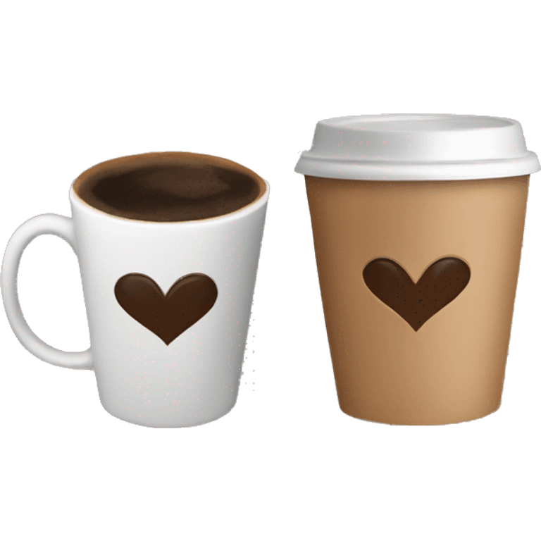 Love with coffee emoji  emoji