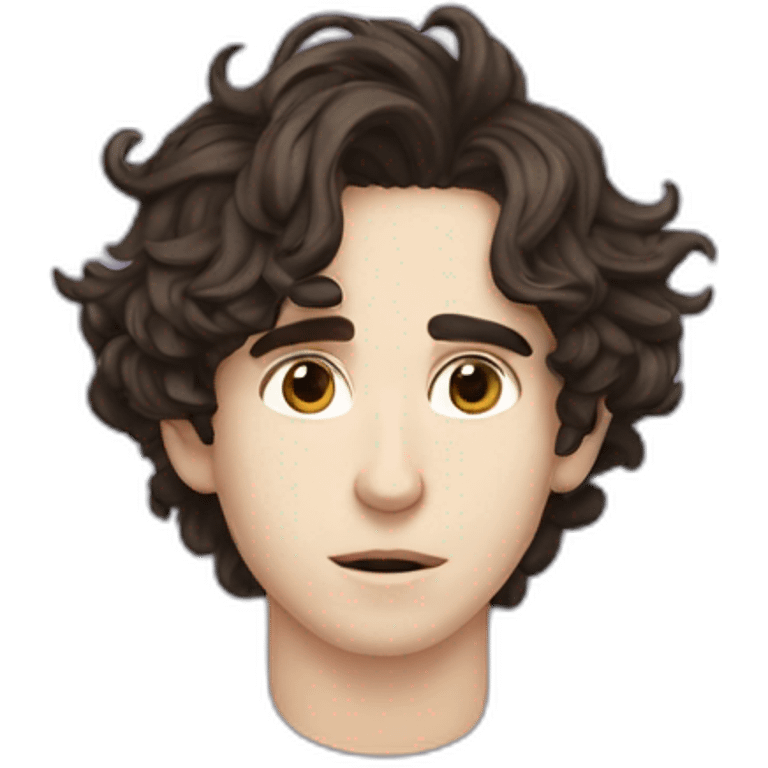 Thimothee Chalamet hair guy emoji