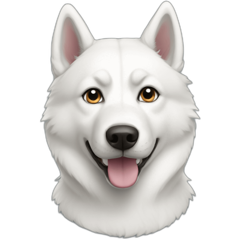 white-husky emoji