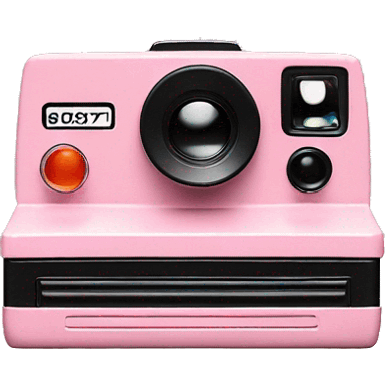 pastel pink polaroid shot emoji