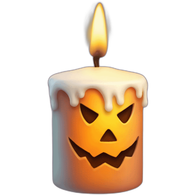 halloween candle emoji