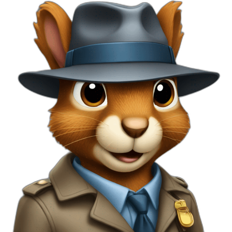 detective squirrel emoji