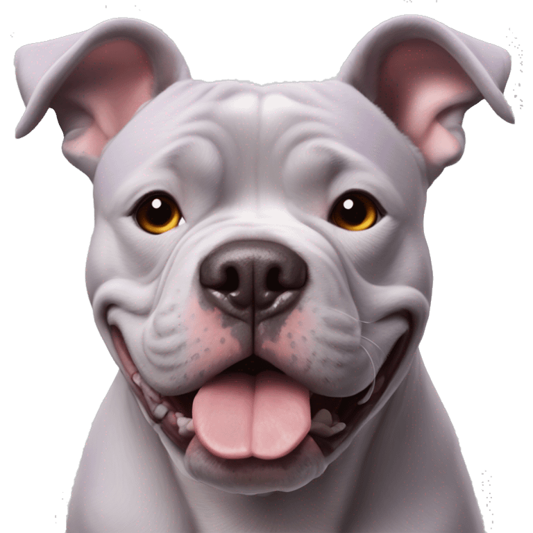 Lilac tri XL American Bully dog emoji