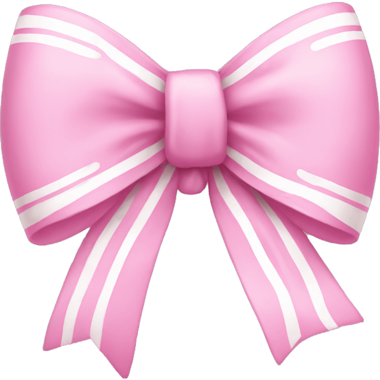 Pink bow with white details  emoji