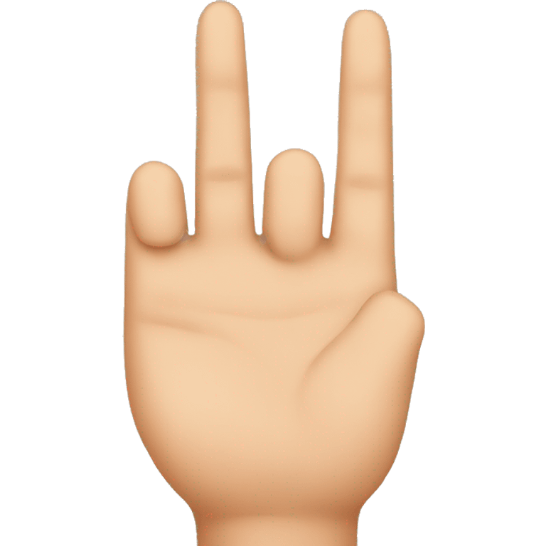 three fingers emoji