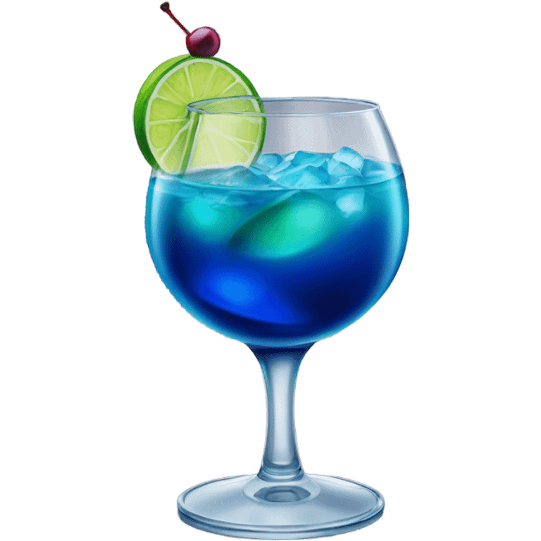 navi blue cocktail emoji