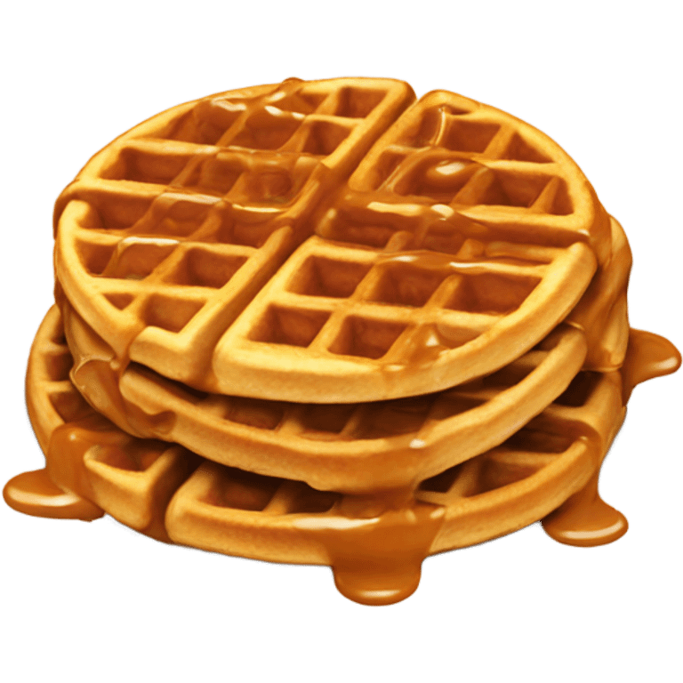 Caramel waffles emoji