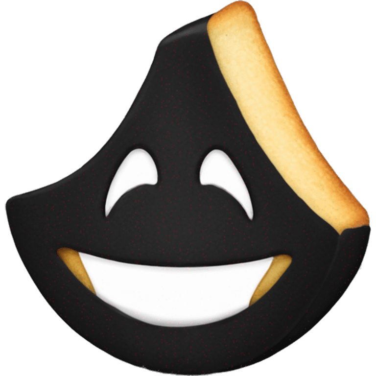 Gothic fortune cookie emoji