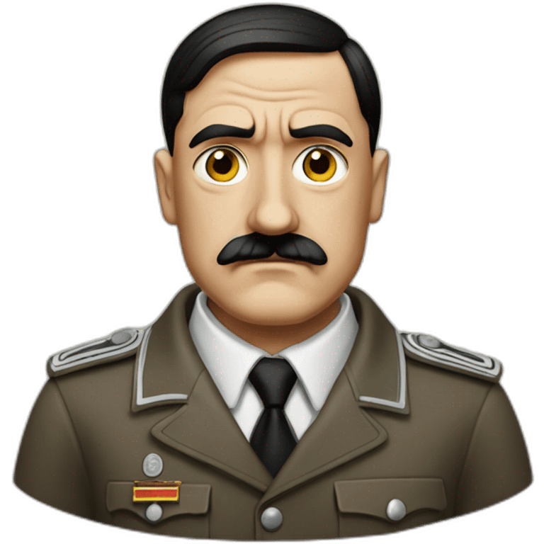 Hitler avec une tête choquée emoji