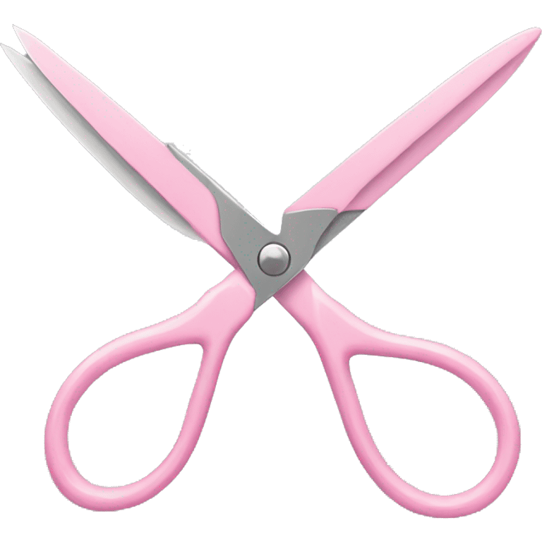 delicate pink scissors emoji