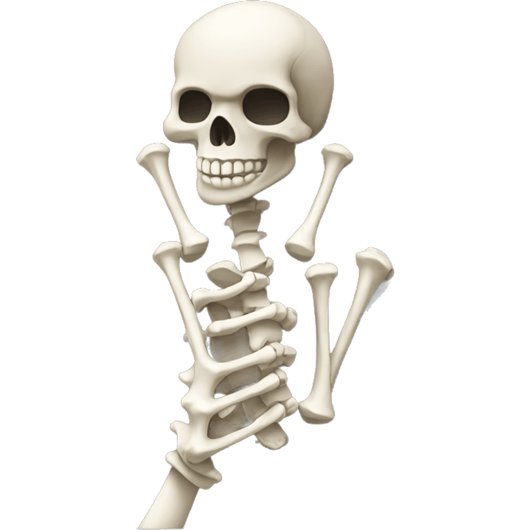 Skeleton hands extended  forwrad emoji