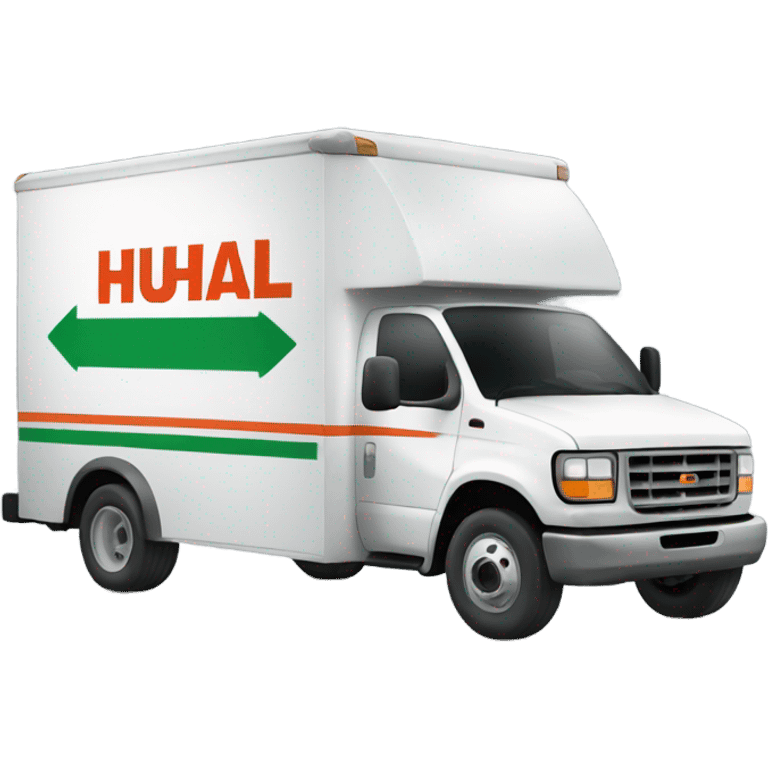 Man driving u haul emoji