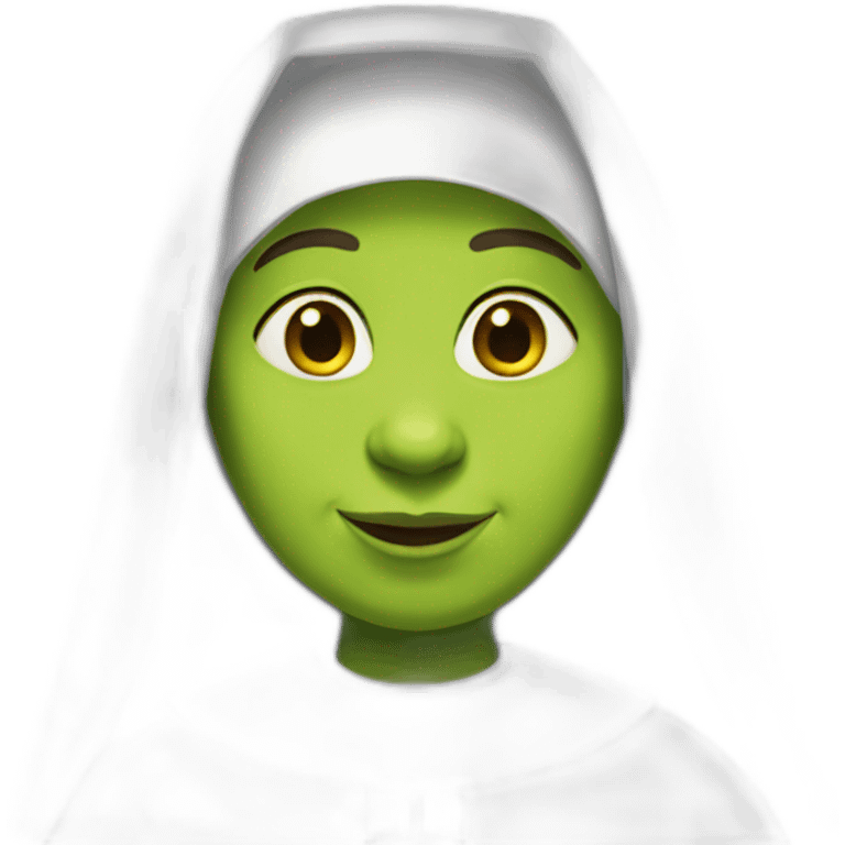 Shrek Nun emoji