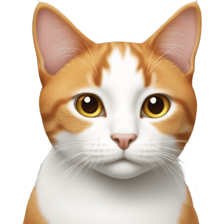  ginger and white  cat emoji