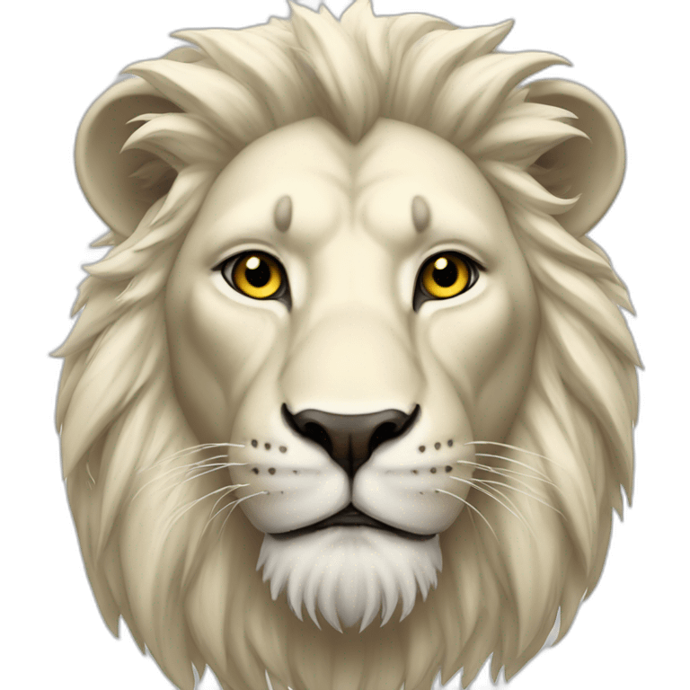 Lion blanc emoji