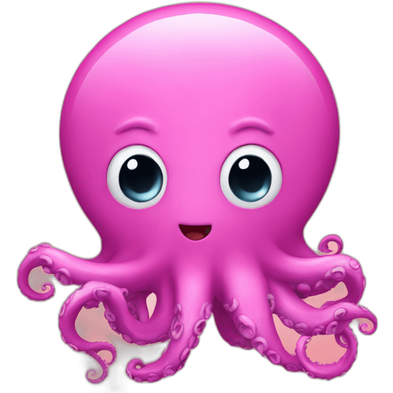 super here based on a pink octopus emoji