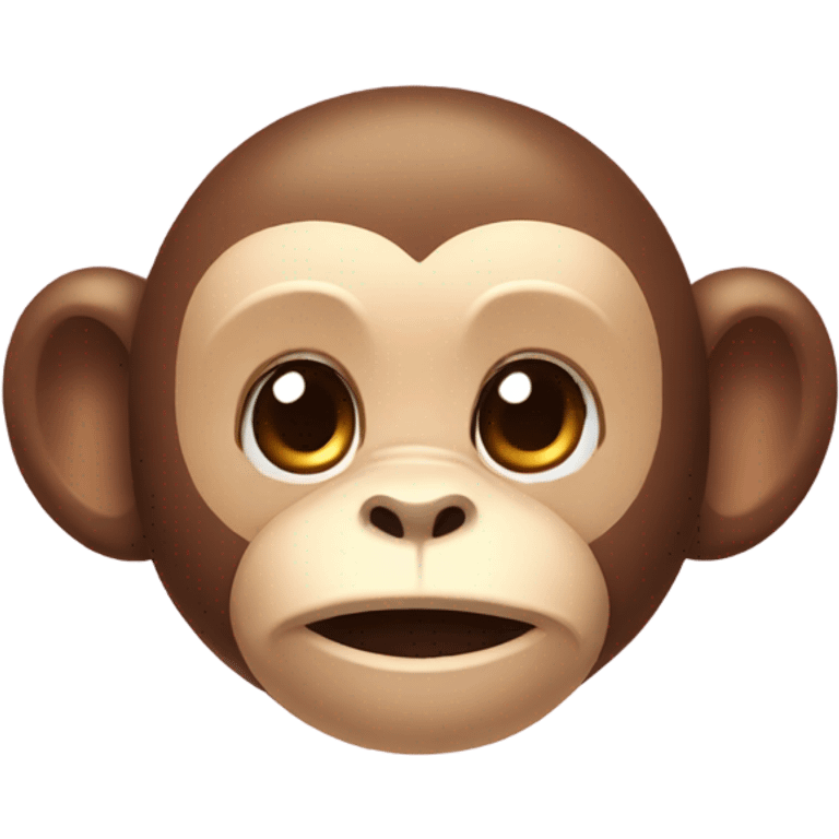 Cute monkey with bow on head emoji