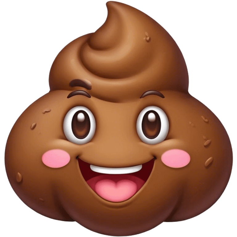 Poop with a smirk emoji