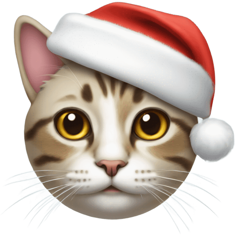 Cat with Santa hat  emoji