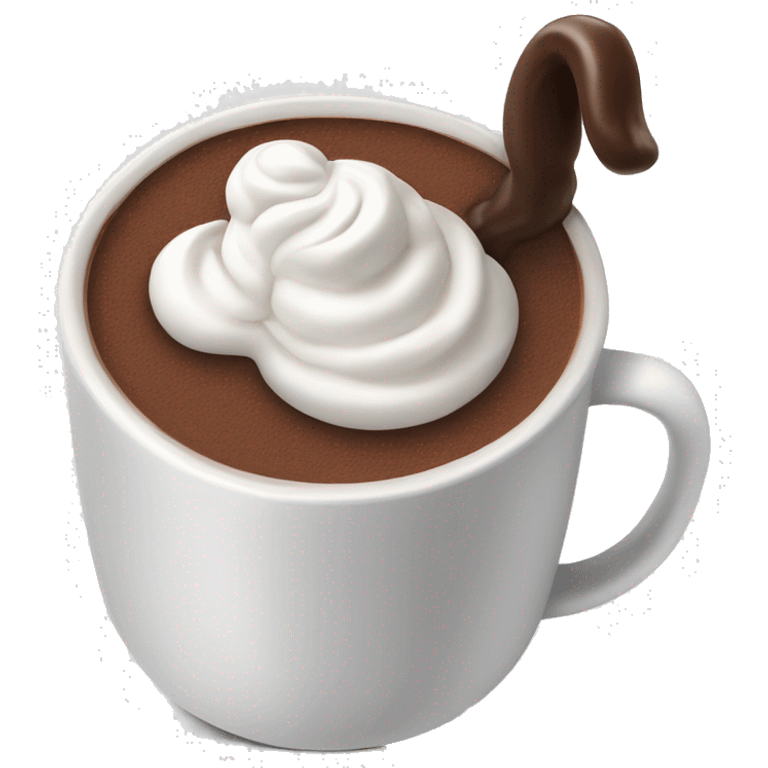 hot chocolate with whip cream emoji