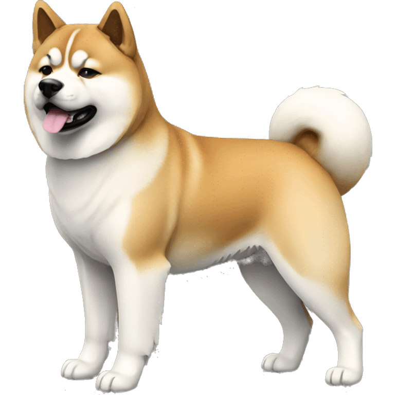 Akita Dog Breed Full Body emoji